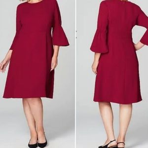 J.Jill x Christian Siriano Bell Sleeve Dress Sz 12